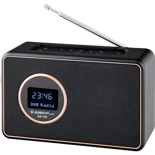 Albrecht DR 750 Tischradio DAB+, DAB, UKW Schwarz