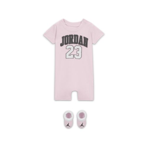 Jordan babyset met rompertje en booties - Roze