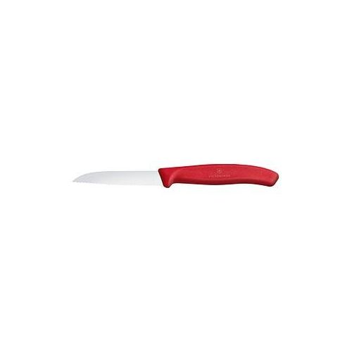VICTORINOX Kochmesser silber, rot glänzend, poliert, Klinge: 8,0 cm