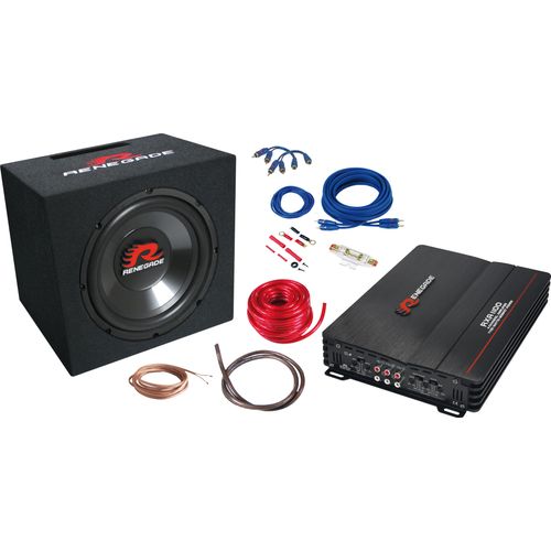 RENEGADE Watt Auto Basspack Anlage Car PKW KFZ Hifi Bass Komplett Set RBK1100XL