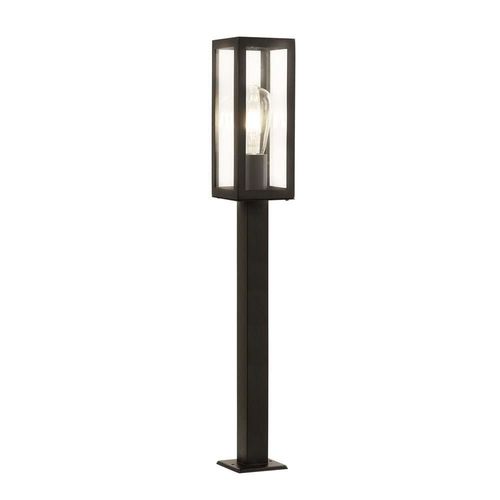Box Stehleuchte Außenleuchte IP44 schwarz 90cm Höhe E27