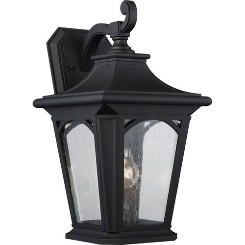 Elstead Bedford Außen-Wandleuchte E27 46cm Mystic Schwarz IP44 Anti-Meerwasser