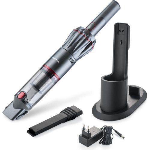 Genius Invictus One Handstaubsauger (8 Teile) Maximale Power im Handformat Beutelloser und kabelloser Akkustaubsauger;