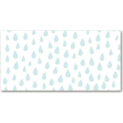 Tulup® Küchenrückwand Spritzschutz aus Glas -100x50 -Spritzschutz auf gehärtetes GlasDeko Kinderzimmer Tröpfchen