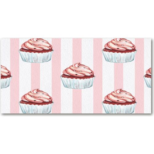 Tulup® Küchenrückwand Spritzschutz aus Glas -100x50 -Spritzschutz auf gehärtetes GlasDeko Essen & Getränke Muffins