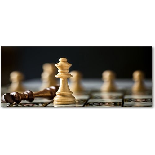 Tulup® Küchenrückwand Spritzschutz aus Glas -125x50 -Spritzschutz auf gehärtetes Glas Deko Sport Schach