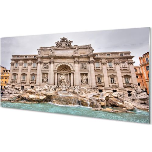 Spritzschutz 100x50 Wandkunst Rom Brunnen Basilika