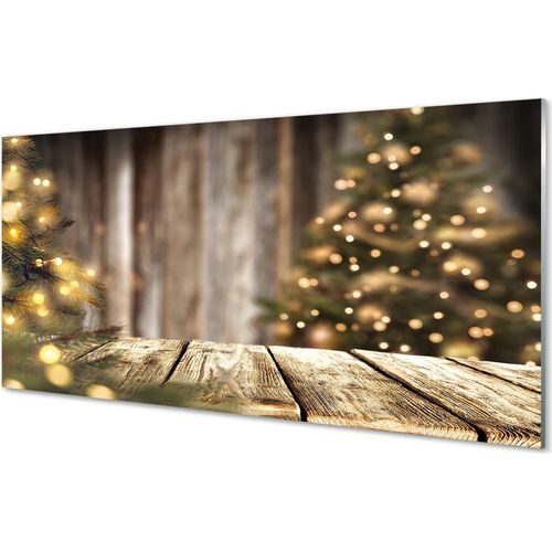 Spritzschutz 100x50 Wandkunst Boards Weihnachtsbaumbeleuchtungen