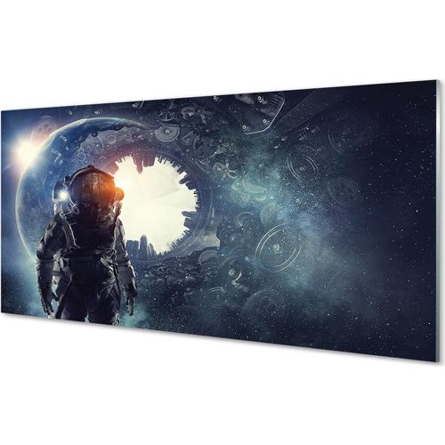 Spritzschutz 100x50 Wandkunst Mechanismen Form