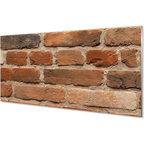 Spritzschutz 100x50 Wandkunst Backsteinmauer Stein