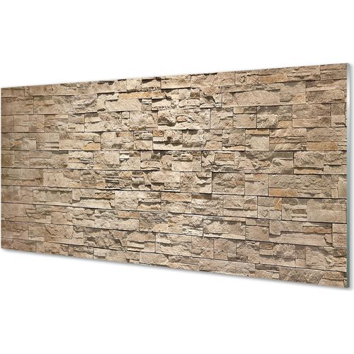 Spritzschutz 100x50 Wandkunst Backsteinmauer Stein