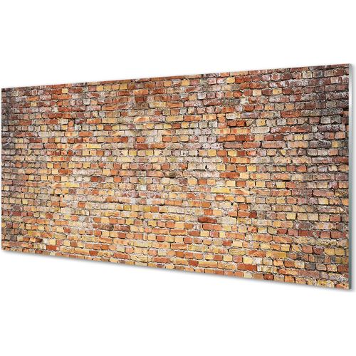 Spritzschutz 100x50 Wandkunst Backsteinmauer Stein