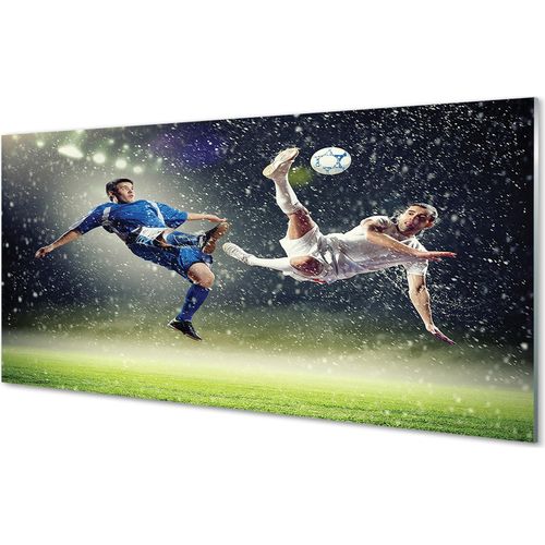 Spritzschutz 100x50 Wandkunst Regen Ball Leute