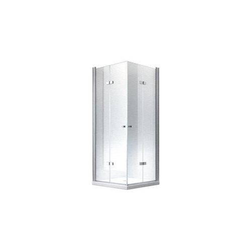 Glaszentrum Hagen - 80x80x195 cm - Hera Duschkabine Dusche Duschabtrennung - 8mm - ESG Glas mit Duschwanne + Siphon