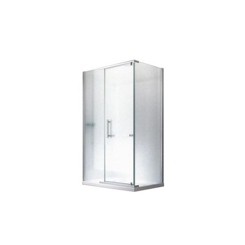 Glaszentrum Hagen - 100x90x195 cm - Hephaistos "Frost" Duschkabine Dusche Duschabtrennung - 8mm mit Duschwanne