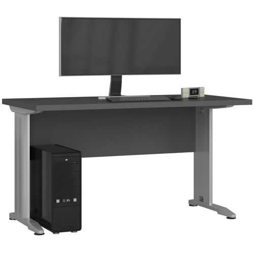 PC-Schreibtisch AKORD BM135 in der Farbe Graphitgrau B135 x H76 x T60 cm