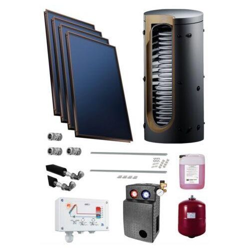Solaranlage Solarpaket Solar 9,28 m² mit Hygienespeicher 800 L + 2 WT Solar