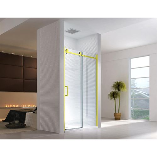 Glaszentrum Hagen - 110x195cm Nischentür Schiebetür Duschtür Nischendusche - ESG Glas