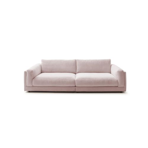 KAWOLA Big Sofa RAINA Cord rosa