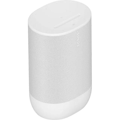 Sonos Move 2 weiß WLAN Lautsprecher (Wlan, Bluetooth, tragbar, sturzfest, Wasserfest IP56, Apple AirPlay2, Touch Steuerung, Sprachsteuerung, USB-c)
