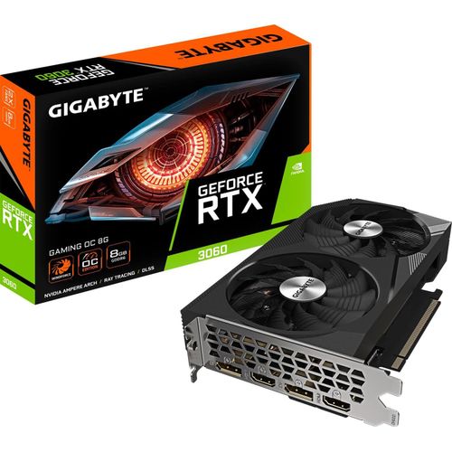 Gigabyte Graphic Card GeForce RTX 3060 GAMING OC 8G rev 2 0 (GV-N3060GAMING (GVN3060GAMING OC-8GD OC8GD 2 0) Gigabyte0) Gigabyte 0)