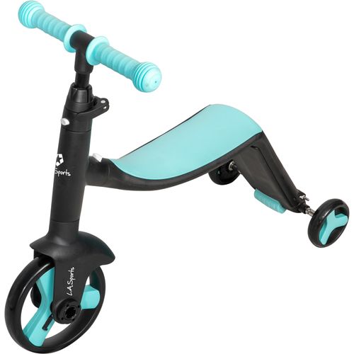 Dreiradscooter L.A. SPORTS, blau (schwarz, hellblau), ScooterB:50cm L:76cm, B:50cm L:76cm