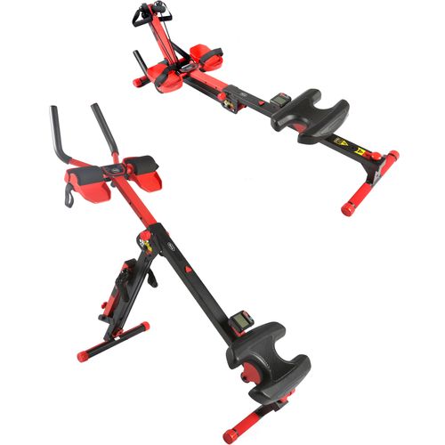 Bauchtrainer BODY COACH, rot (rot, schwarz), Bauchtrainer, B/H/L: 43cm x 42,5cm x 150cm, Kunststoff, Stahl, B:43cm H:42,5cm L:150cm