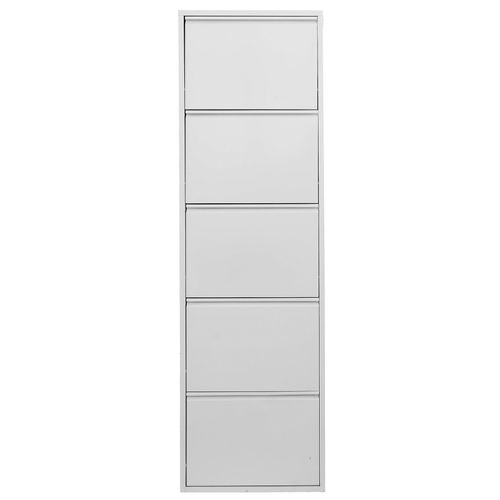 Schuhschrank HEINE HOME, silber (silberfarben), B:50cm H:169cm T:15cm, Stahl, Schränke