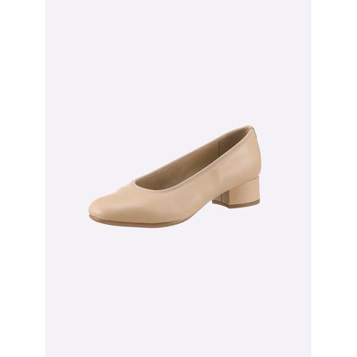 Slipper CLASSIC, Damen, Gr. 38, beige, Glattleder, feminin, Schuhe
