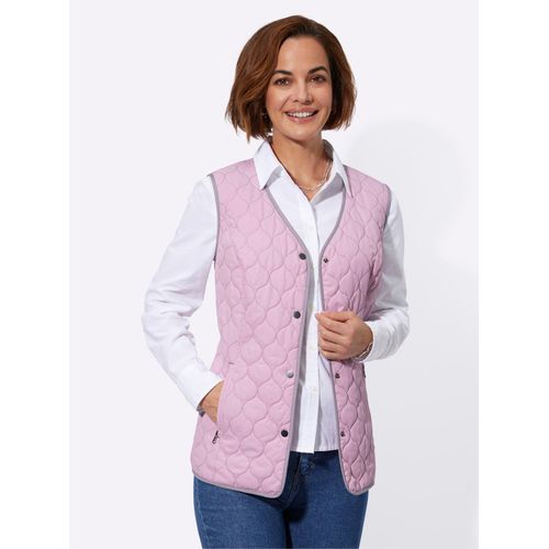 Steppweste CLASSIC BASICS, Damen, Gr. 46, rosa (rosé), 100% Polyester, Paspelierung:100% Polyester, Wattierung:100% Polyester, unifarben, Westen