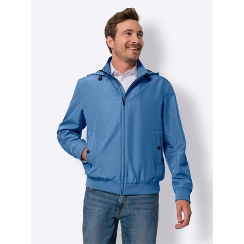 Blouson CLASSIC, Herren, Gr. 52, blau (mittelblau), 100% Polyester, unifarben, Langarm, Jacken