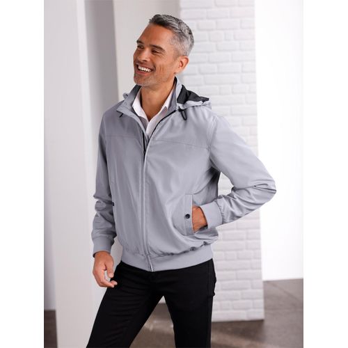 Blouson CLASSIC, Herren, Gr. 54, grau (steingrau), 100% Polyester, unifarben, Langarm, Jacken