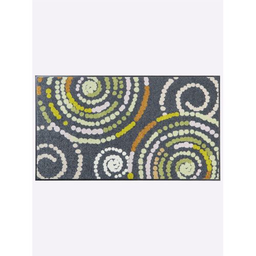 Fußmatte HEINE HOME Gr. 6, bunt (anthrazit, grün), B:70cm H:7mm L:185cm, Polyamid, Kunstfaser, Teppiche
