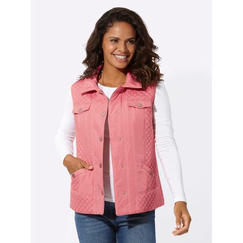 Steppweste CASUAL LOOKS, Damen, Gr. 40, rosa (flamingo), 100% Polyester, Wattierung:100% Polyester, unifarben, Westen