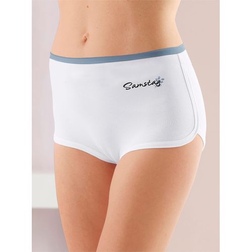 Hipster WÄSCHEPUR, Damen, Gr. 44/46, weiß, 95% Baumwolle, 5% Elasthan, Unterhosen