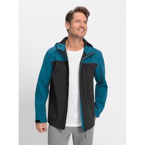 Funktionsjacke CATAMARAN, Herren, Gr. 54, blau (topas, meliert), 94% Polyester, 6% Elasthan, unifarben, Jacken