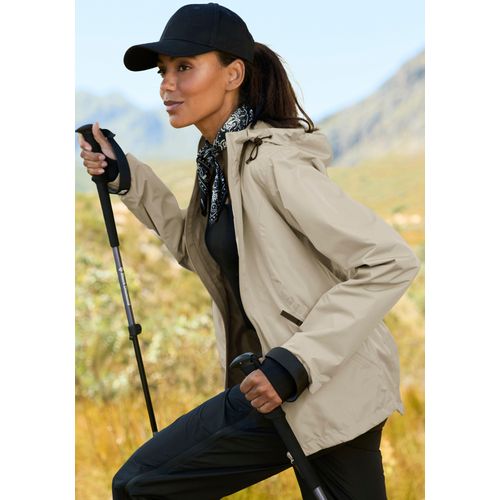 Funktionsjacke VIVANCE ACTIVE, Damen, Gr. 34, beige (sand), Obermaterial: 100% Polyester. Futter: 100% Polyester, unifarben, casual, mit Daumenlöchern,mit Windstopper, Jacken, aus schmutz-und wasserabweisendem Material