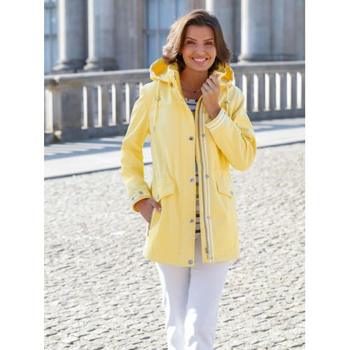 Softshelljacke CASUAL LOOKS, Damen, Gr. 25, gelb (zitrone), 92% Polyester, 8% Elasthan, Langarm, Jacken