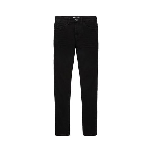 TOM TAILOR Herren TTTROY SLIM Jeans, schwarz, Uni, Gr. 40/34