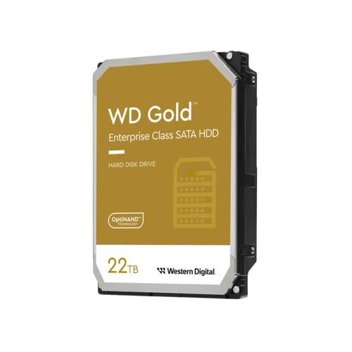 WESTERN DIGITAL interne HDD-Festplatte "Gold 22 TB", gold, 22 TB, Festplatten