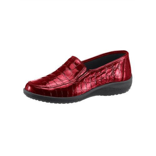 Slipper CLASSIC, Damen, Gr. 42, rot (bordeaux), Glattleder, Basic, Schuhe