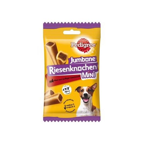 Pedigree Jumbone Riesenknochen Mini mit Rind und Geflügel 8x4 Stück