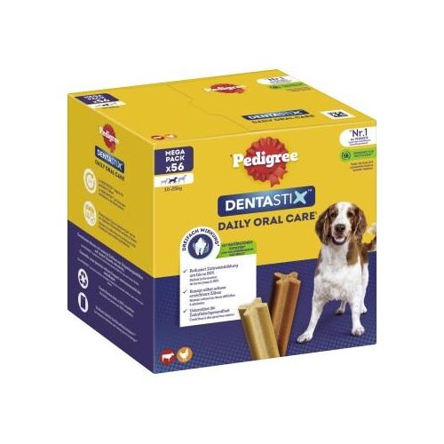 Pedigree Zahnpflege Dentastix Multipack für mittelgroße Hunde 56 Stück