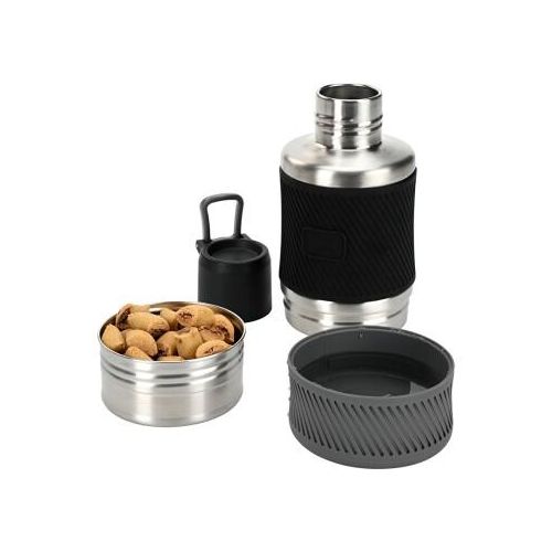 Dogs Creek Carry Reise Set Futter- und Wasserbehälter 800ml grau