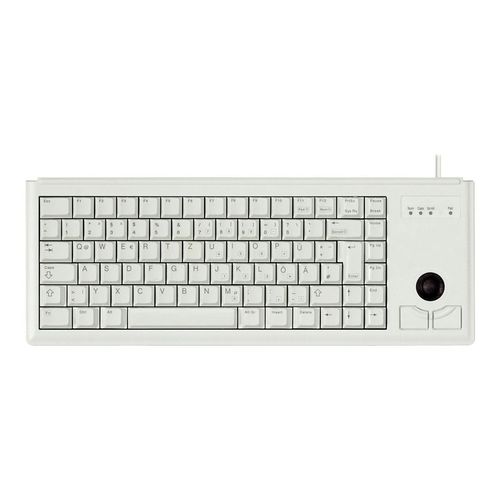 CHERRY USB-Tastatur G84-4400, mit Trackball, grau