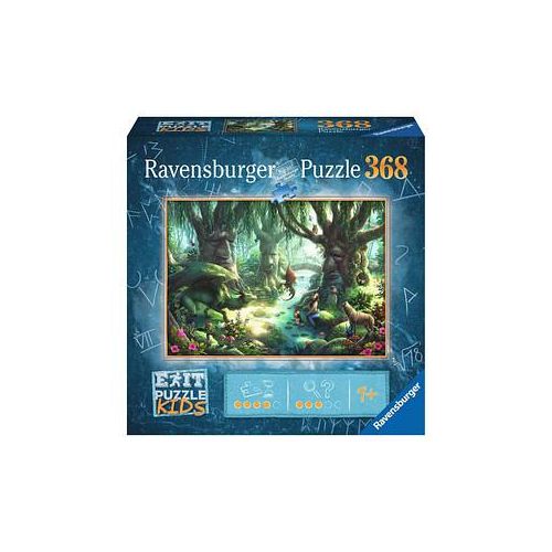 Ravensburger EXIT PUZZLE KIDS Der magische Wald Puzzle, 368 Teile