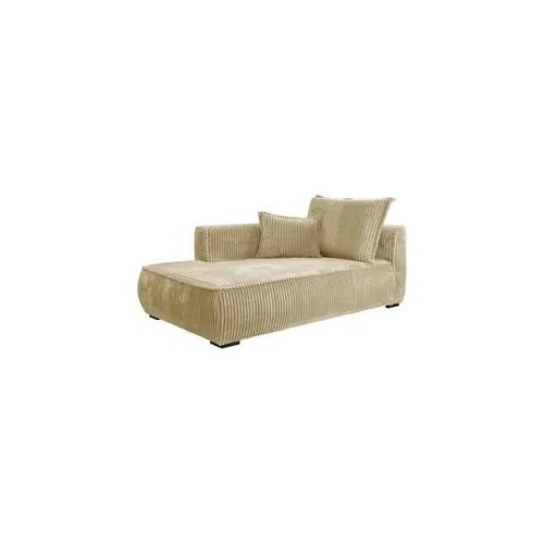 Mid.you Récamiere , Beige , Textil , Kiefer , 208x95x124 cm , Made in Eu , Wohnzimmer, Sofas & Couches, Sofas, Recamieren