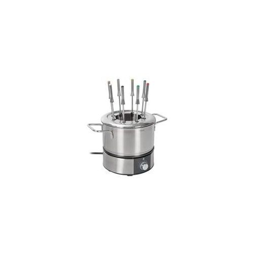 Lono Fondue edelstahl/schwarz, 1.400 Watt