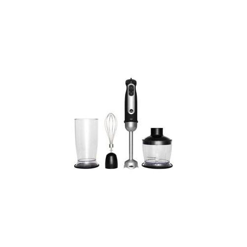 Stabmixer Essential Power SM-1000FP schwarz/silber, 1.000 Watt, mit Zerkleinerer
