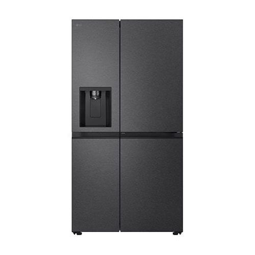 LG Side-by-Side Kühlschrank (E, 641L, 179cm hoch) mit Door-in-Door , 4L internem Wassertank, Eis, Crushed Ice und Wasserspender GSJC41EPPE